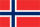 Fahne von Norwegen