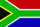 Fahne von Südafrika