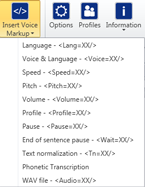 Screenshot Voice Reader Studio 15 - Voice Markups